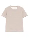 Brunello Cucinelli Meliertes T-shirt In Braun