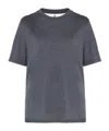 Brunello Cucinelli Mélange-effect T-shirt In Gray
