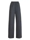 Brunello Cucinelli Cashmere Jersey Trousers In Gray