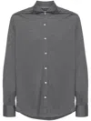 Brunello Cucinelli Long Sleeve Shirt In Grey