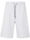 Brunello Cucinelli Elasticated-drawstring Waist Shorts In Grey
