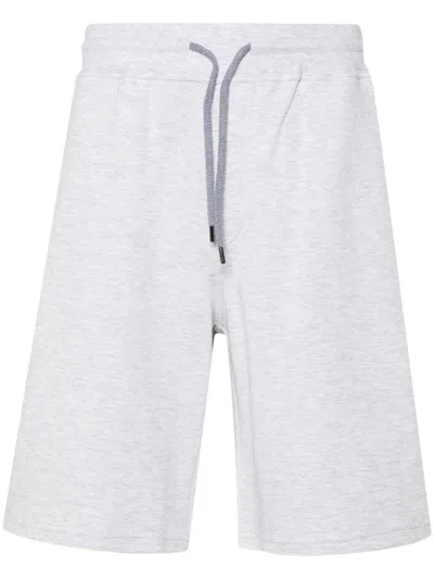 BRUNELLO CUCINELLI MÉLANGE TRACK SHORTS