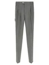 Brunello Cucinelli Trousers With Pleats And Pockets In Gray