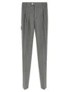 Brunello Cucinelli Trousers With Pleats And Pockets In Gray