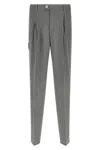 Brunello Cucinelli Trousers With Pleats And Pockets In Gray