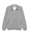 Brunello Cucinelli Mélange-effect Sweatshirt In Gray