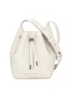Brunello Cucinelli Mellow Drawstring Bucket Bag In Neutral