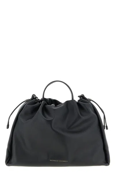 BRUNELLO CUCINELLI 'MELLOW' LARGE SHOPPING BAG