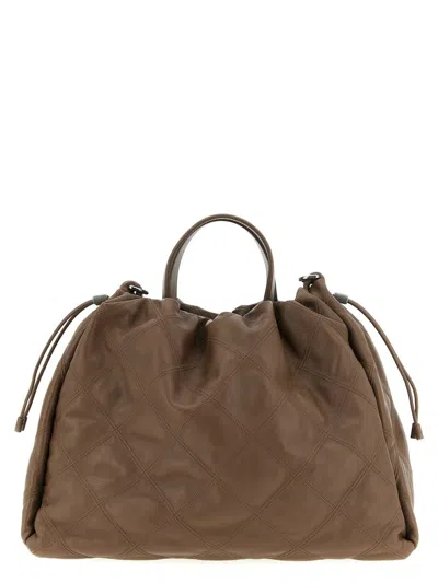 BRUNELLO CUCINELLI BRUNELLO CUCINELLI 'MELLOW' LARGE SHOPPING BAG
