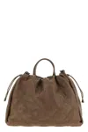 Brunello Cucinelli Mellow Large Shopping Bag In Brown