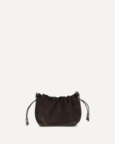 BRUNELLO CUCINELLI MELLOW MINI PONYHAIR SHOULDER BAG WITH PRECIOUS CHAI