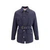Brunello Cucinelli Men Membraned Nylon Saharan Jacket In Blue