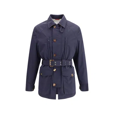 BRUNELLO CUCINELLI MEMBRANED NYLON SAHARAN JACKET