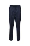 Brunello Cucinelli Cashmere English Rib Knit Joggers In Black