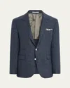 Brunello Cucinelli Prince Of Wales Check Blazer In Blue