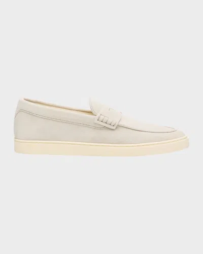 Brunello Cucinelli Men & Apos;s Suede Loafer Sneakers In Neutral
