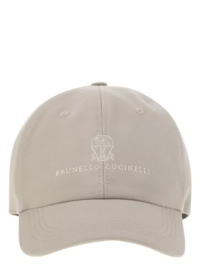 Brunello Cucinelli Men's Baseball Cap In Light Beige