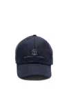 Brunello Cucinelli Men Baseball Cap With Embroidery
