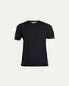 Brunello Cucinelli Men's Basic-fit V-neck T-shirt In Navy