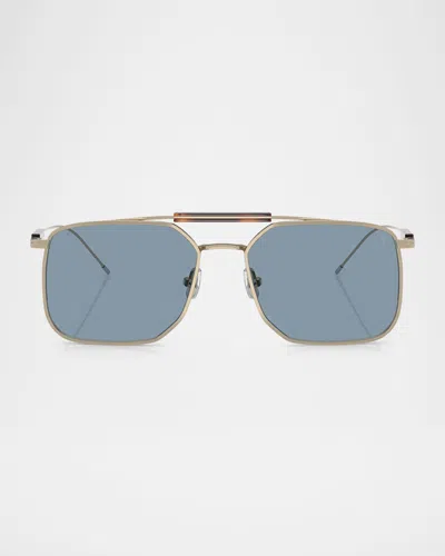 BRUNELLO CUCINELLI MEN'S BC2005ST SQUARE SUNGLASSES