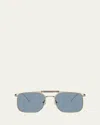 Brunello Cucinelli Sartorial Sunset Square Sunglasses In Gold