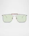 Brunello Cucinelli Man Sunglass Bc2005st In Silver