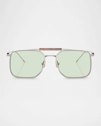 BRUNELLO CUCINELLI MEN'S BC2005ST SQUARE SUNGLASSES