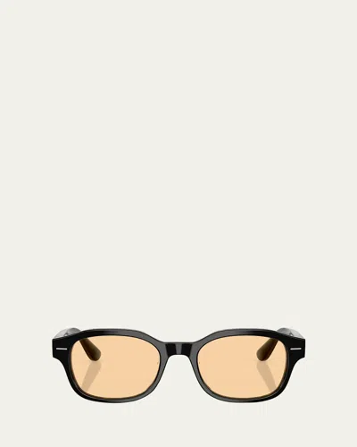 Brunello Cucinelli Men's Bc3010 Pillow Sunglasses In Black