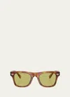 Brunello Cucinelli Men Mr. Brunello Acetate Sunglasses With Photochromic Lenses In Havana
