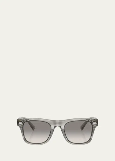 BRUNELLO CUCINELLI MEN'S BC4002S ACETATE SQUARE SUNGLASSES