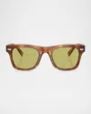 Brunello Cucinelli Men Mr. Brunello Acetate Sunglasses With Photochromic Lenses In Havana