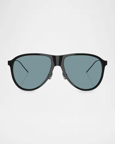 BRUNELLO CUCINELLI MEN'S BC4011S AVIATOR SUNGLASSES