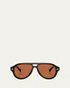 Brunello Cucinelli Man Sunglass Bc4017s Paul In Black