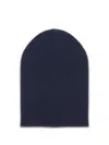 Brunello Cucinelli Ribbed Cashmere Beanie In Black