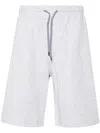 Brunello Cucinelli Bermuda Shorts In Cotton Blend Jersey Texture In Multicolor
