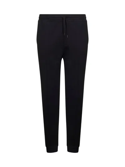 Brunello Cucinelli Men Black Double Fleece Jogger Trousers