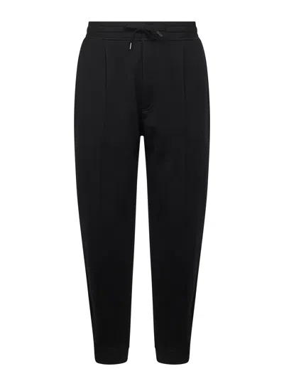 Brunello Cucinelli Men Black Techno Cotton Joggers