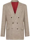Brunello Cucinelli Men Blazer In Multicolor