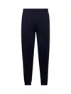 Brunello Cucinelli Men Blue Fleece Joggers