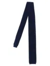 Brunello Cucinelli Men Blue Knit Solid Tie In Red