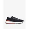 Brunello Cucinelli Sneakers With Mesh Panels In Black