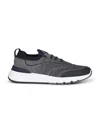 Brunello Cucinelli Runners In Techno Cotton Knit With Termonastrature Shoes In Multi