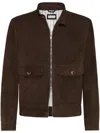 Brunello Cucinelli Bomber Leather Jacket Clothing In Gray