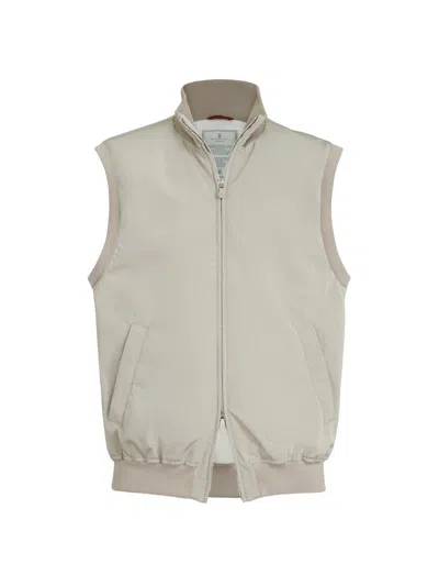 Brunello Cucinelli Down Vest In Black