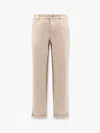 Brunello Cucinelli Men Traditional Fit Denim Trousers In Neutral