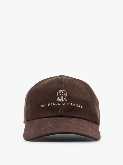 BRUNELLO CUCINELLI BRUNELLO CUCINELLI MEN LINEN BASEBALL HAT