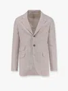 Brunello Cucinelli Papaya-colored Prince Of Wales Jacket In Multicolor