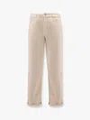 Brunello Cucinelli Men Traditional Fit Denim Trousers In Neutral