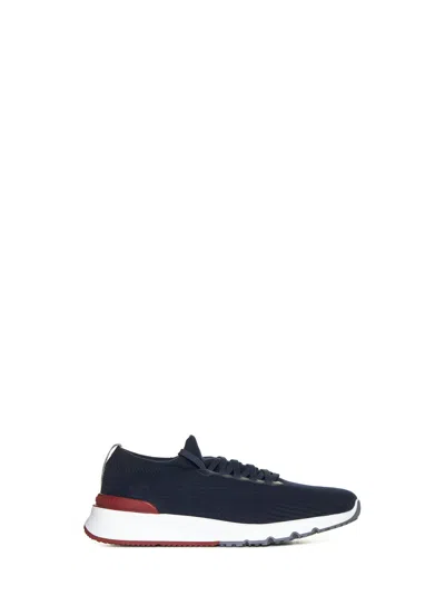 Brunello Cucinelli Men  Sneakers In Blue