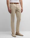 Brunello Cucinelli Men's Bull Denim Skinny-fit Pants In Beige